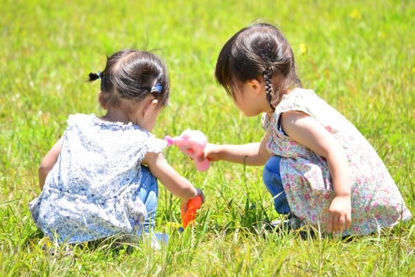 優しい女の子の初めての言葉